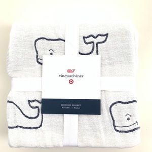 Vineyard Vines baby blanket Jacquard Blanket new